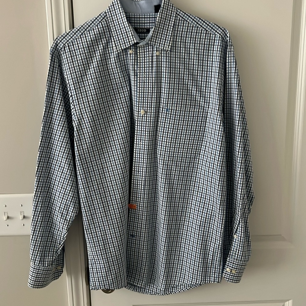 Mens Large Izod Dress Shirt